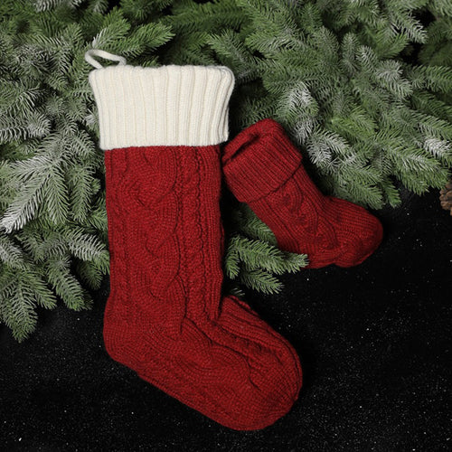 Christmas Stocking Knitting Socks （18inch/46cm）