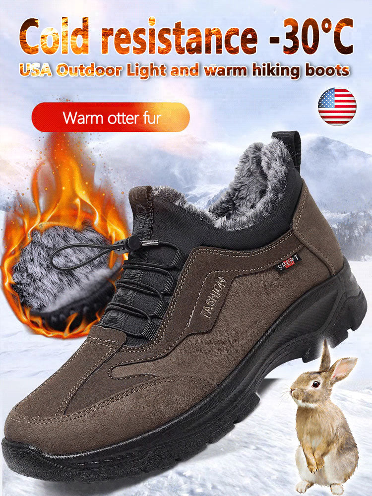 USA Outdoor Lightweight Men Warm Hiking Shoes