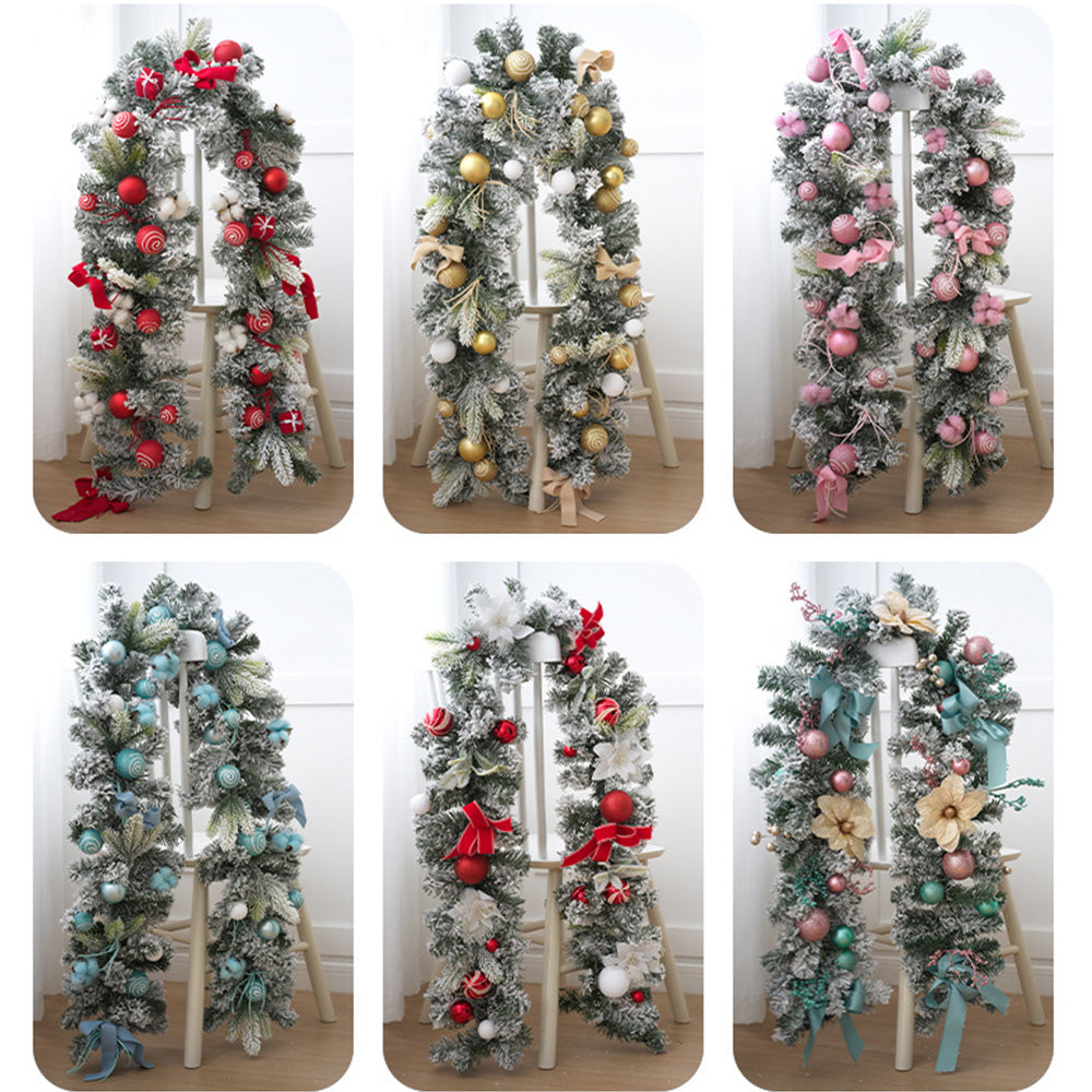 Christmas Garland rattan （5.9FT）