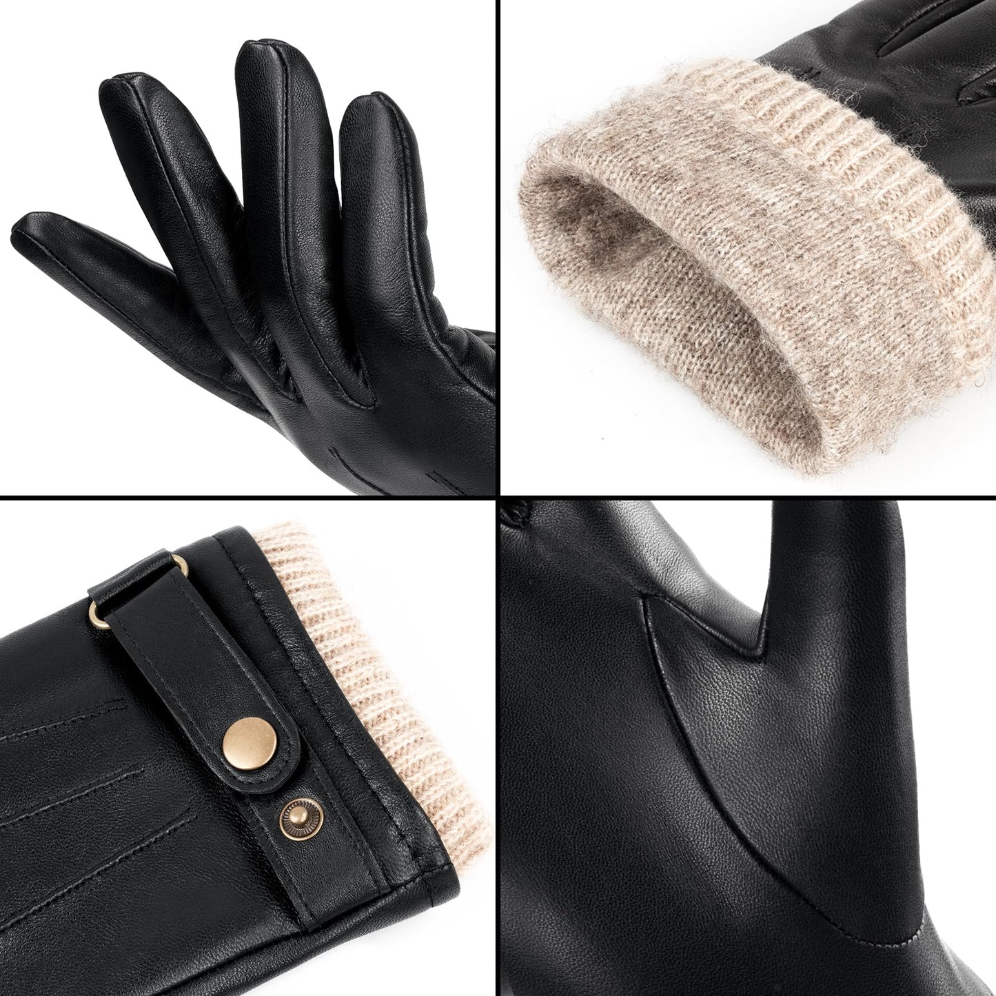 Winter Leather Gloves