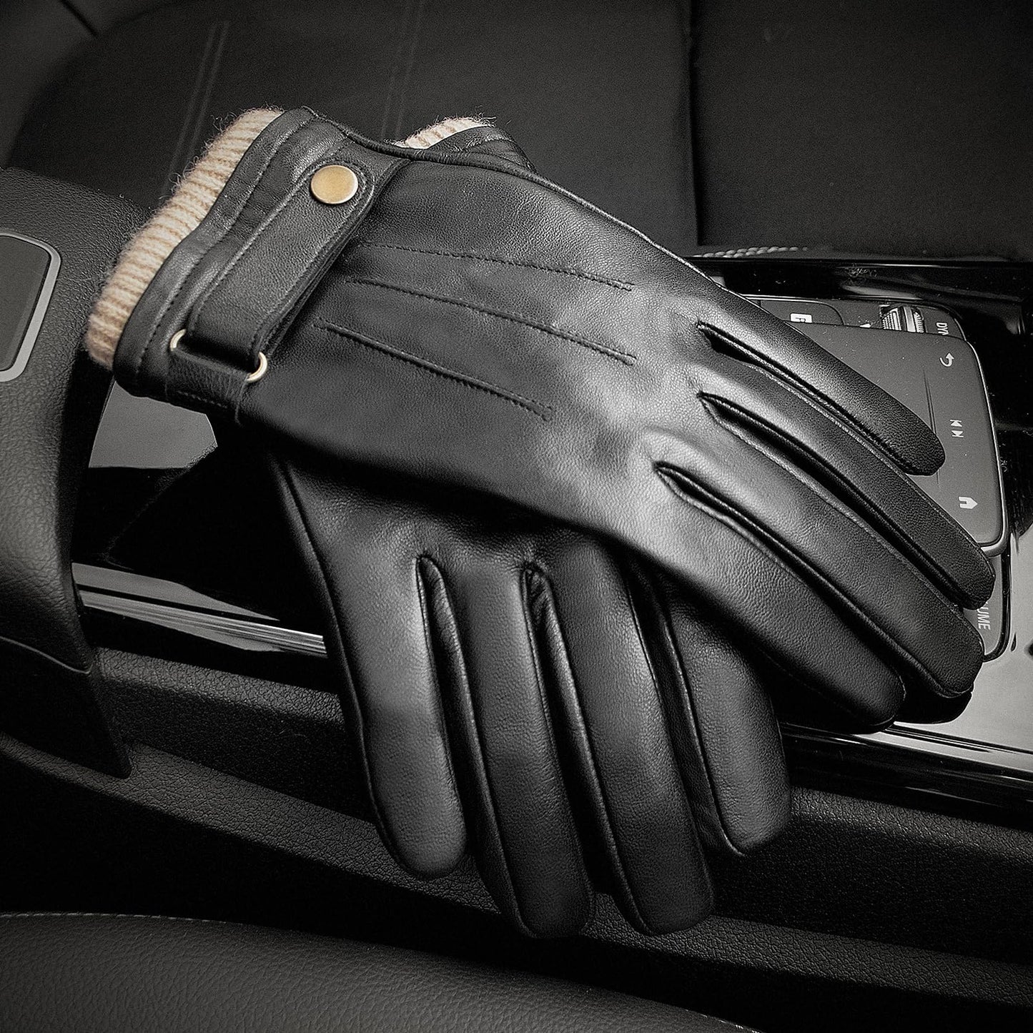 Winter Leather Gloves